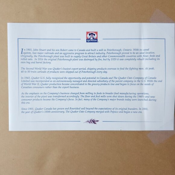 BEAUTIFUL Framed QUAKER PEPSICO Factory Peterborough George Elliott 673/1500 - Picture 6 of 6